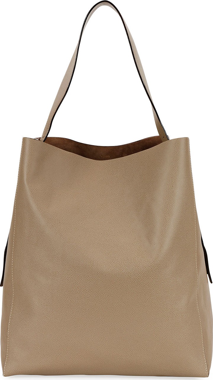 Valextra Saffiano Tall Hobo Bag
