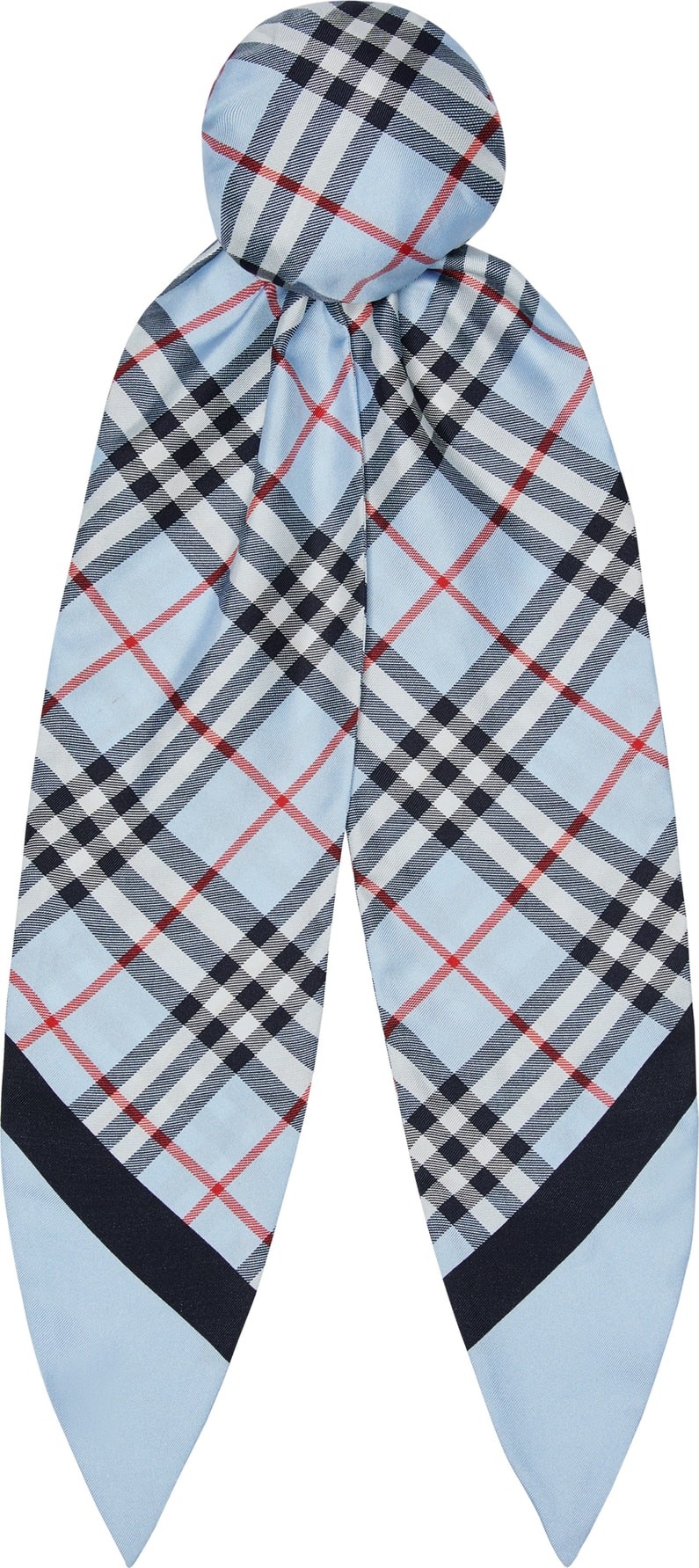 Burberry London England Vintage Check Silk Chignon Scarf