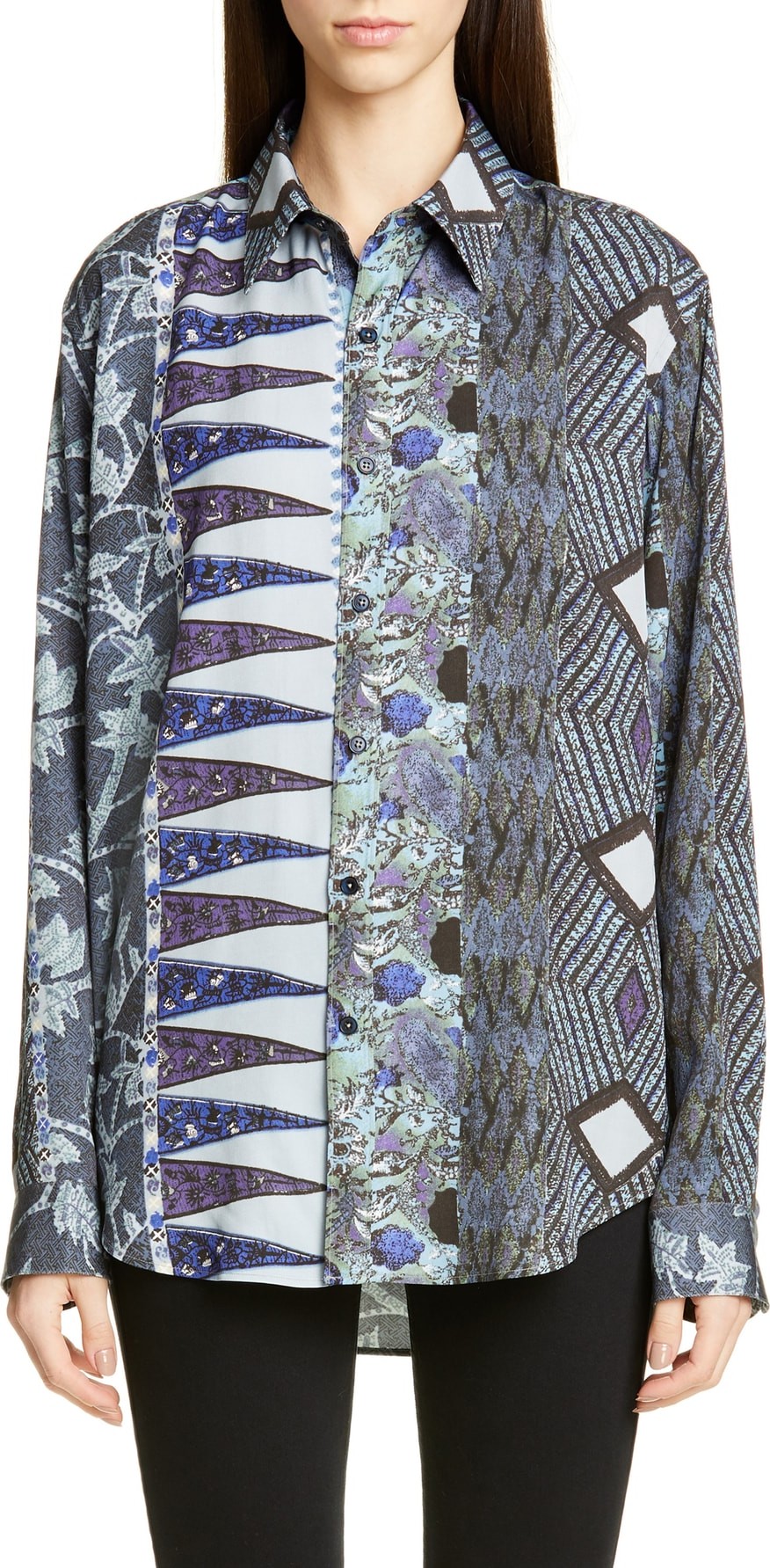 Martine Rose Classic Logo Stripe Oversize Shirt