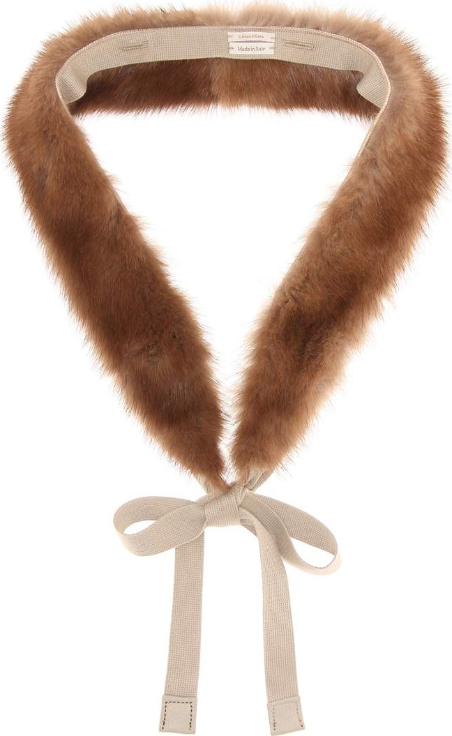 Max Mara Lipsia mink fur collar