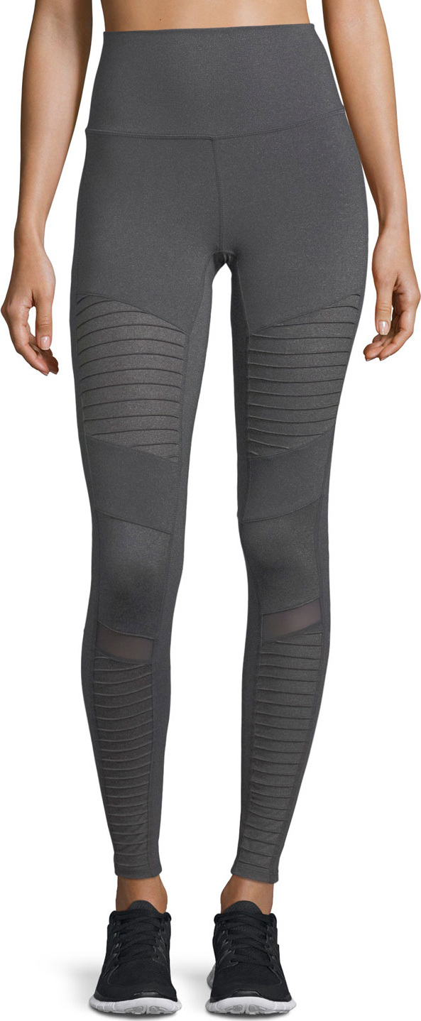Alo Yoga Moto High-Waist Sport Leggings