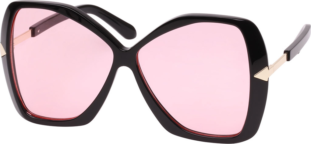 Karen Walker Mary Acetate Butterfly Sunglasses, Black Pattern