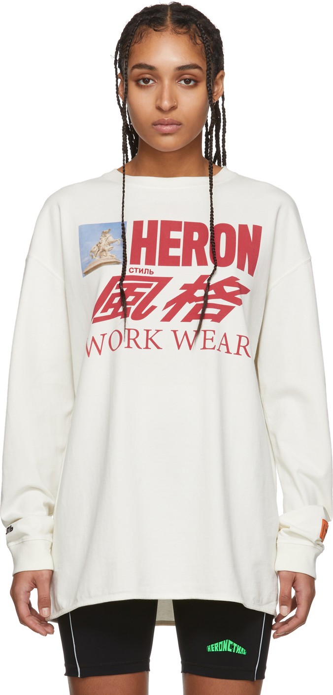 Heron Preston Off-White Horse Long Sleeve T-shirt