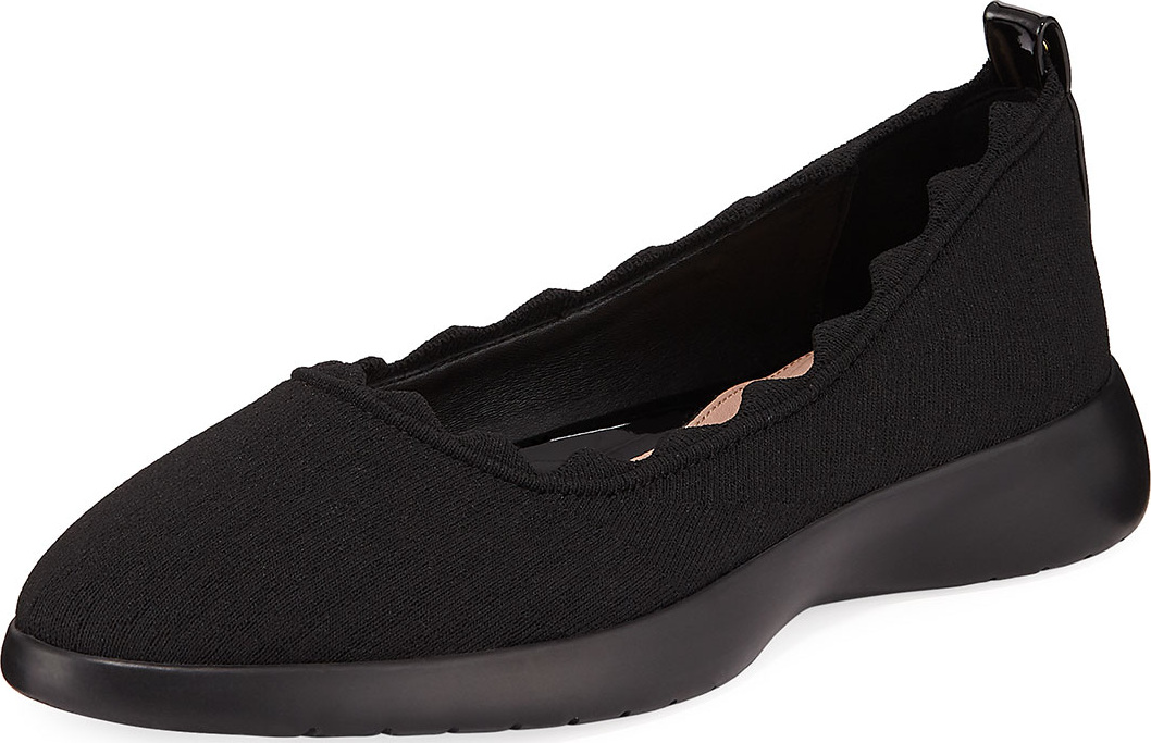 Taryn Rose Dasha Knit Slip-On Ballet Flats