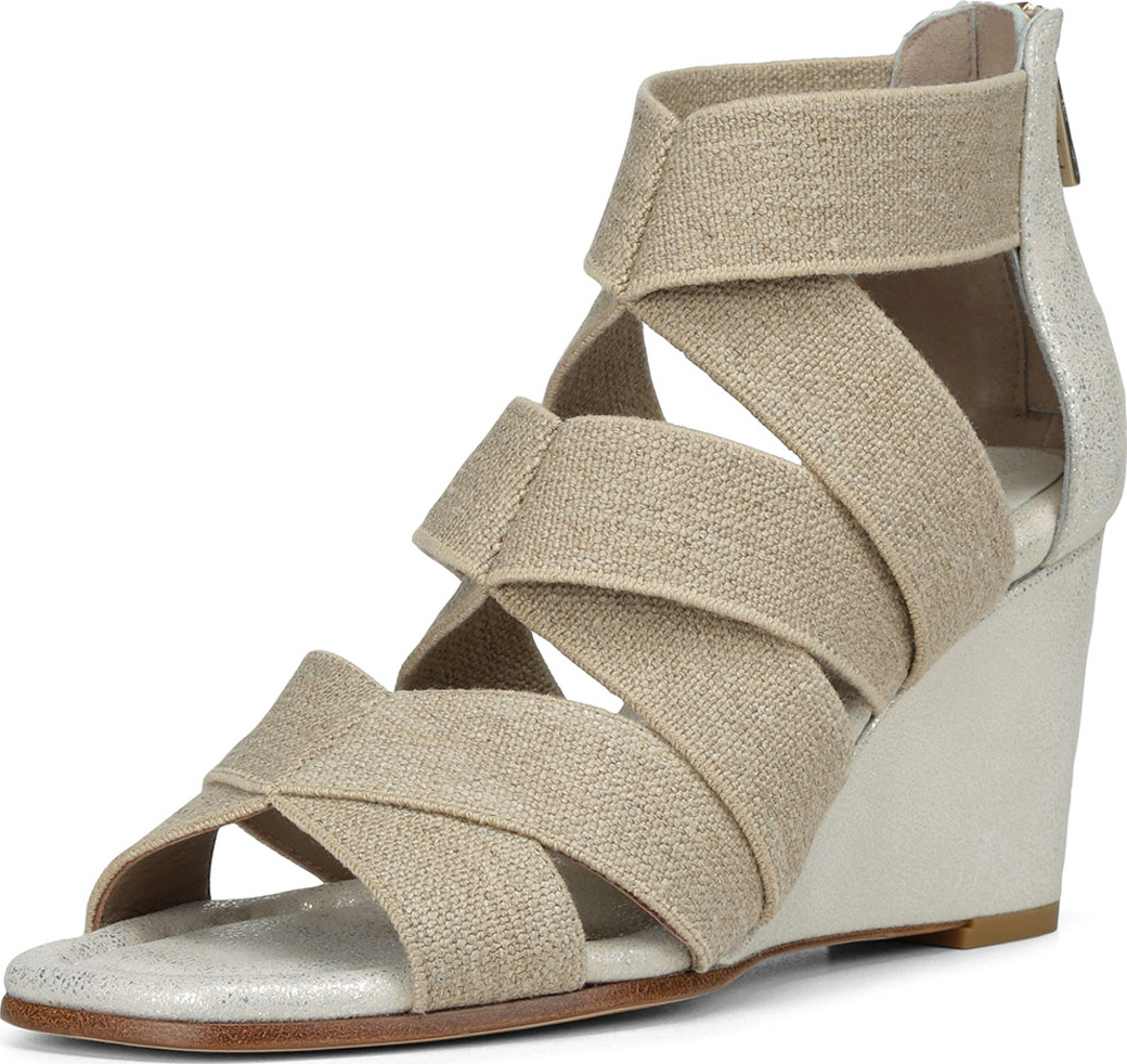 Donald J Pliner Lelle Elastic Burlap Wedge Sandal