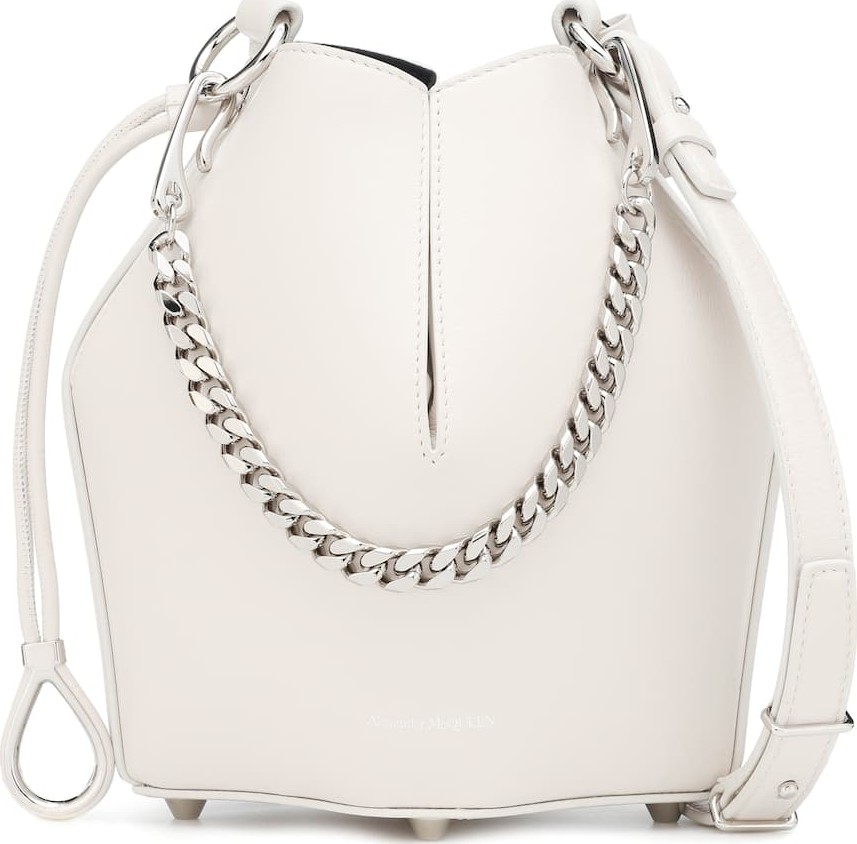 Alexander McQueen Small leather bucket bag