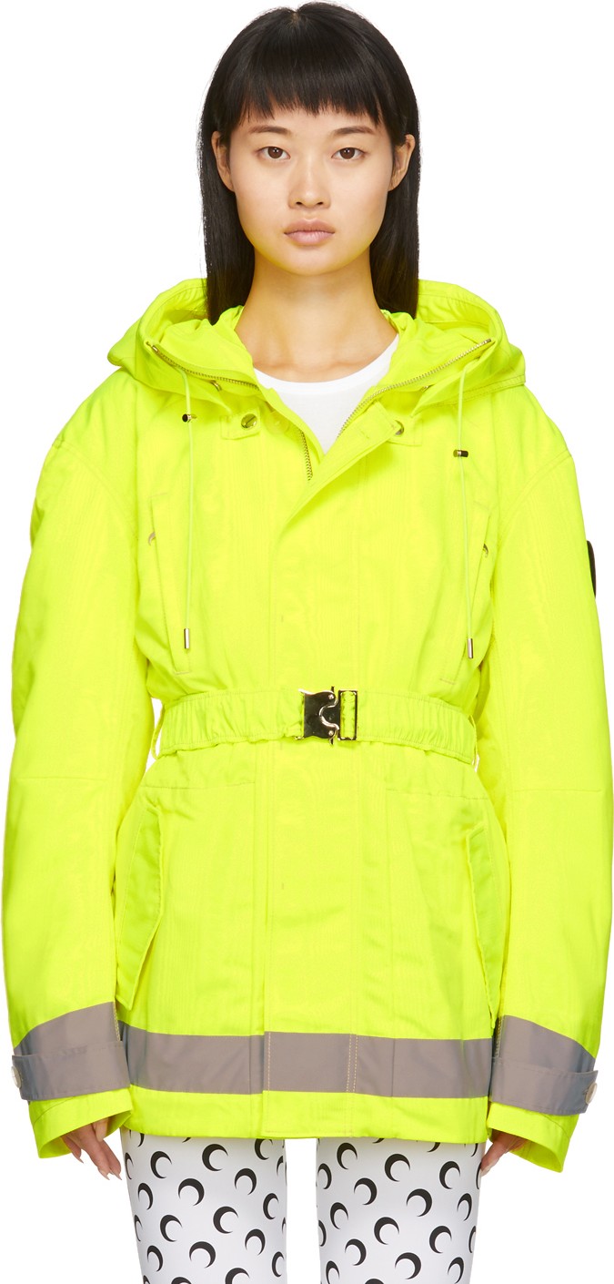 Marine Serre Yellow Detachable Liner Parka