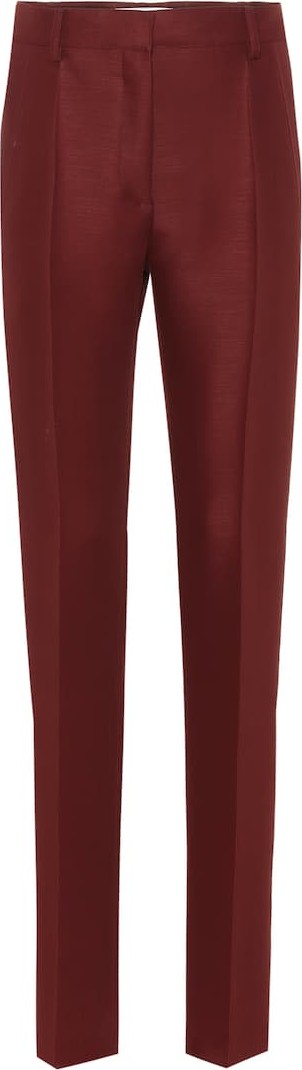 Valentino Wool and mohair straight pants