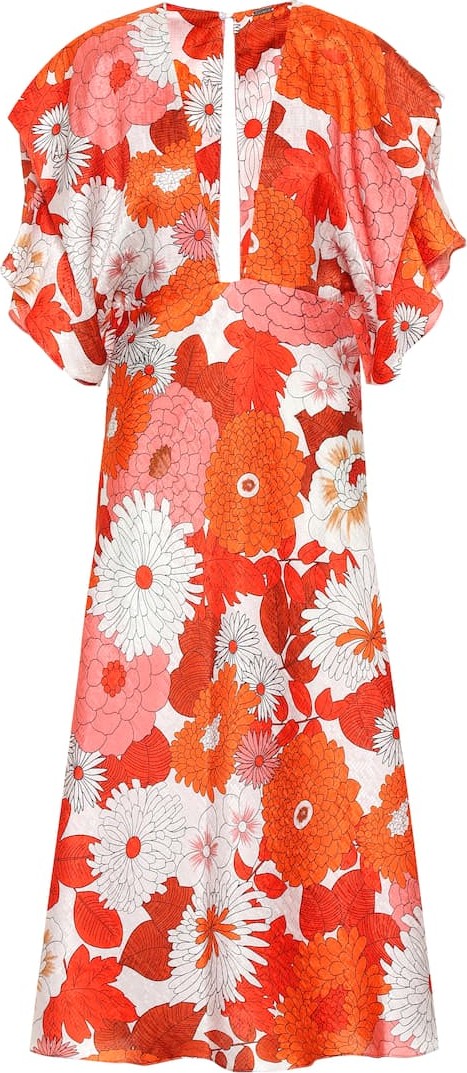 DODO BAR OR Floral silk jacquard dress