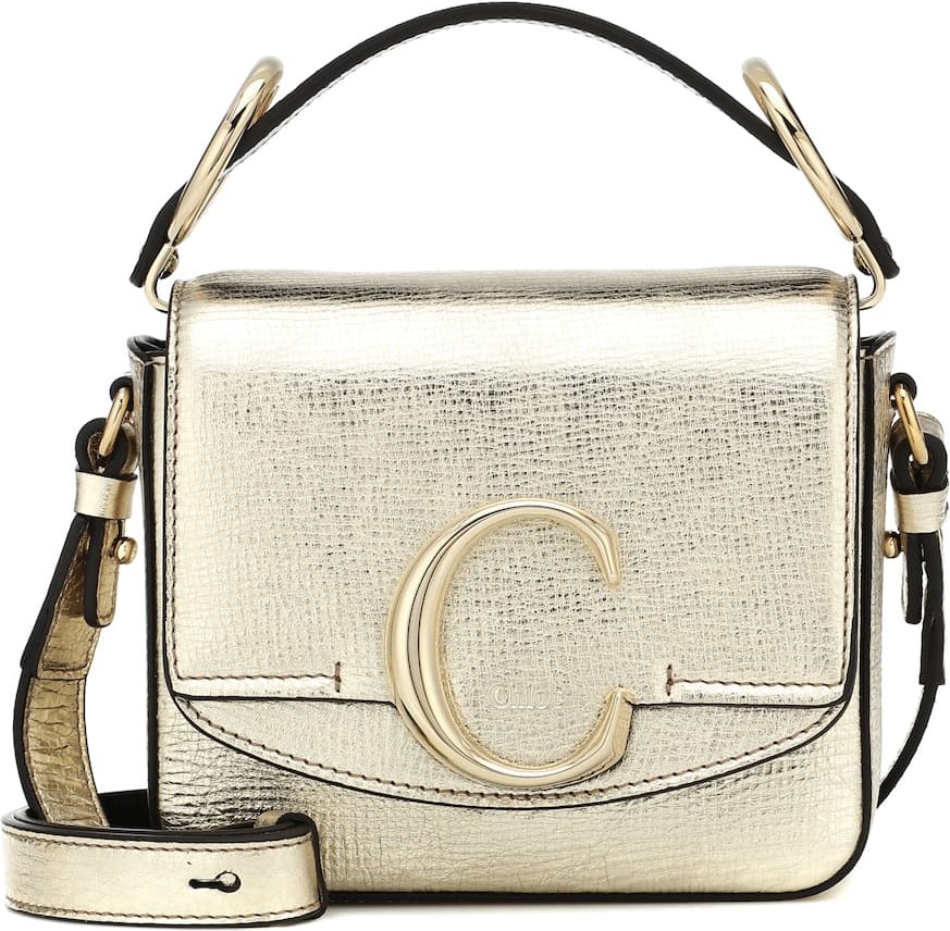 Chloe Chloé C Mini leather shoulder bag