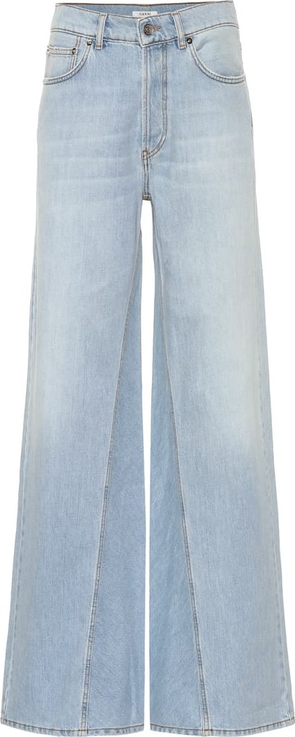 Ganni High-rise wide-leg jeans
