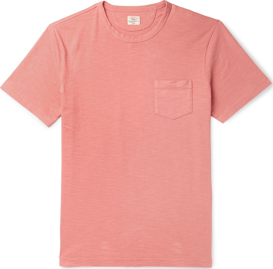 Faherty Garment-Dyed Slub Cotton-Jersey T-Shirt