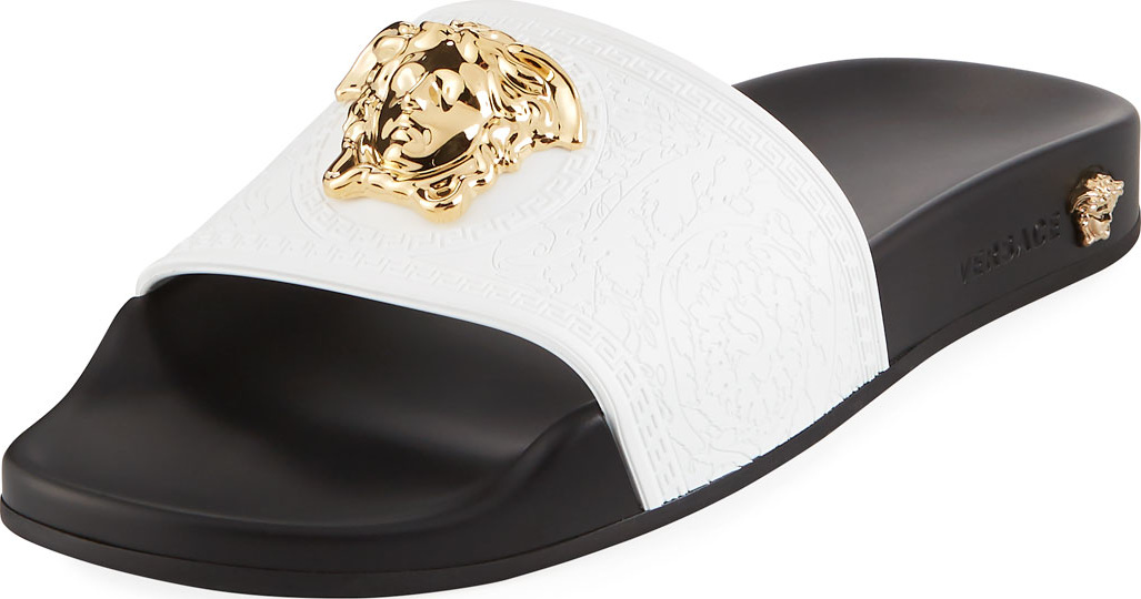 Versace Versace Leather Pool Sandal
