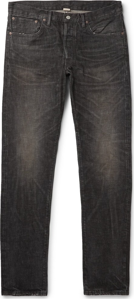 Rrl Slim-Fit Distressed Selvedge Denim Jeans