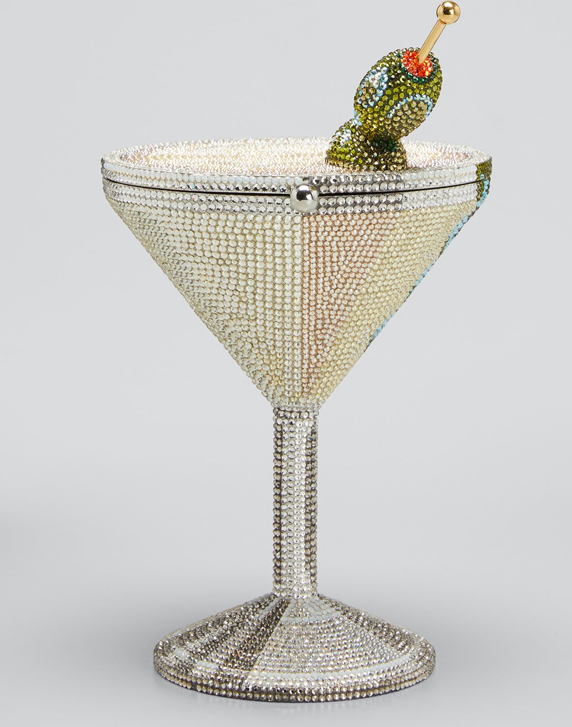 Judith Leiber Beaded Martini Glass Cocktail Clutch