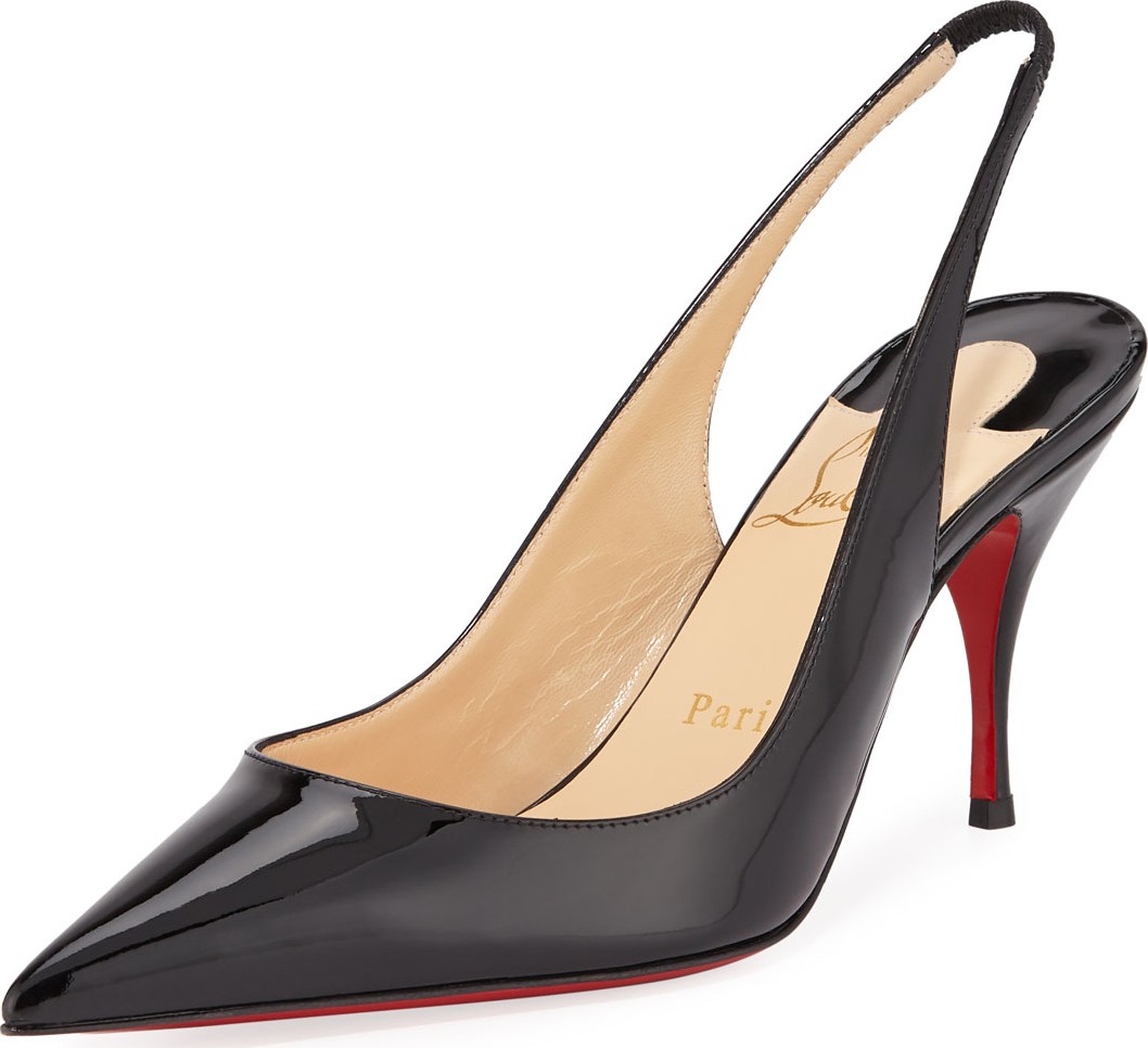 Christian Louboutin Clare Slingback Red Sole Pumps