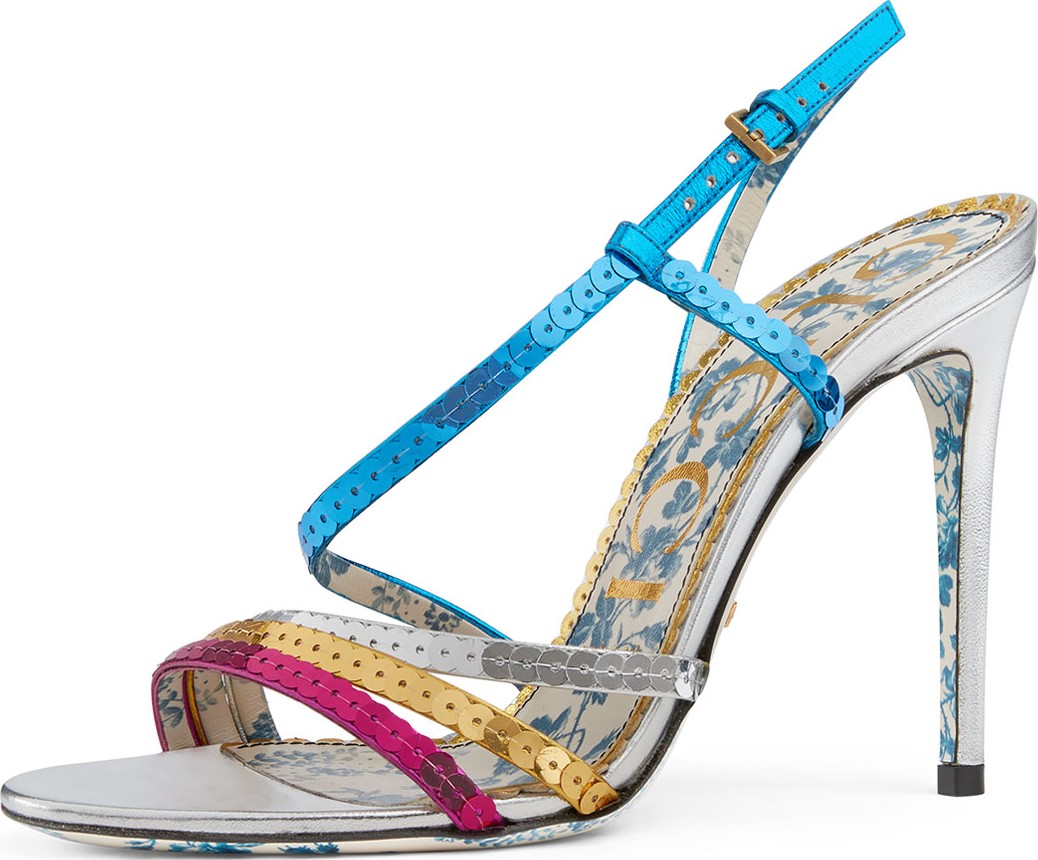 Gucci 105mm Hainse Sequin Sandal
