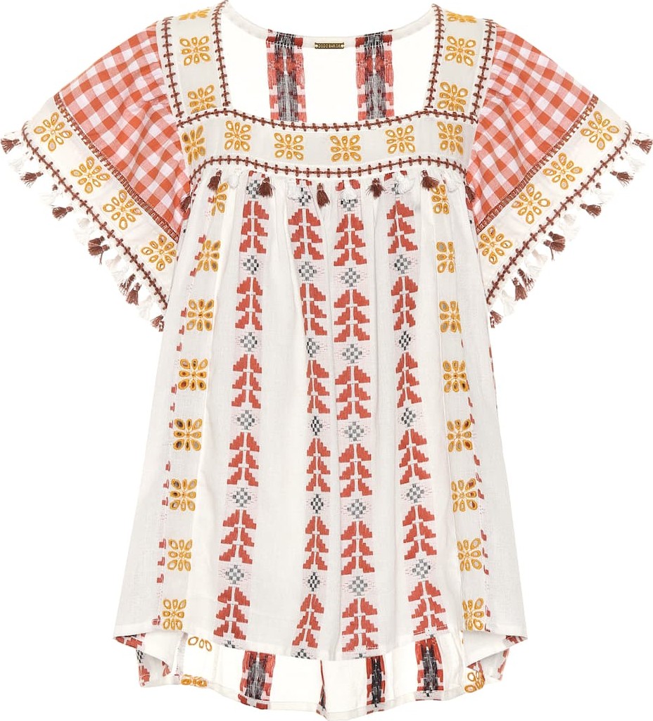 DODO BAR OR Embroidered cotton top