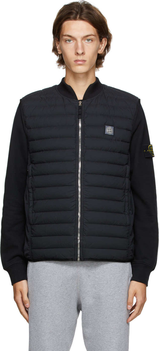 Stone Island - Black Down Chambers Vest