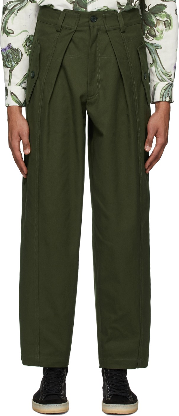 Jacquemus Green 'Le Pantalon Lavandou' Trousers