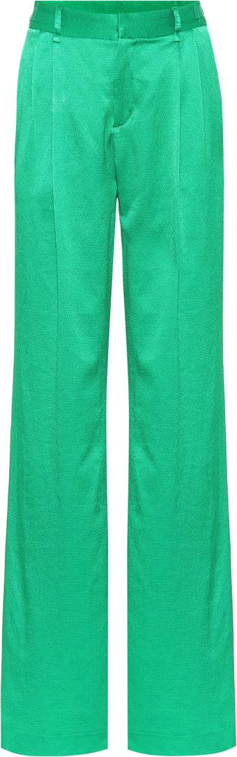 Attico Hammered satin trousers