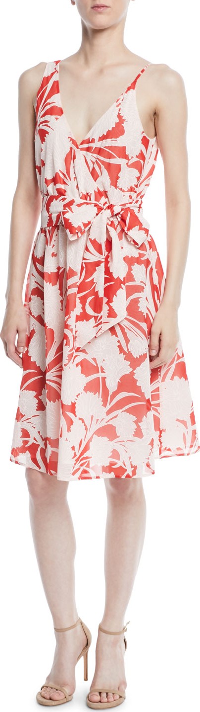 Club Monaco Nahala Sleeveless Floral-Print Dress