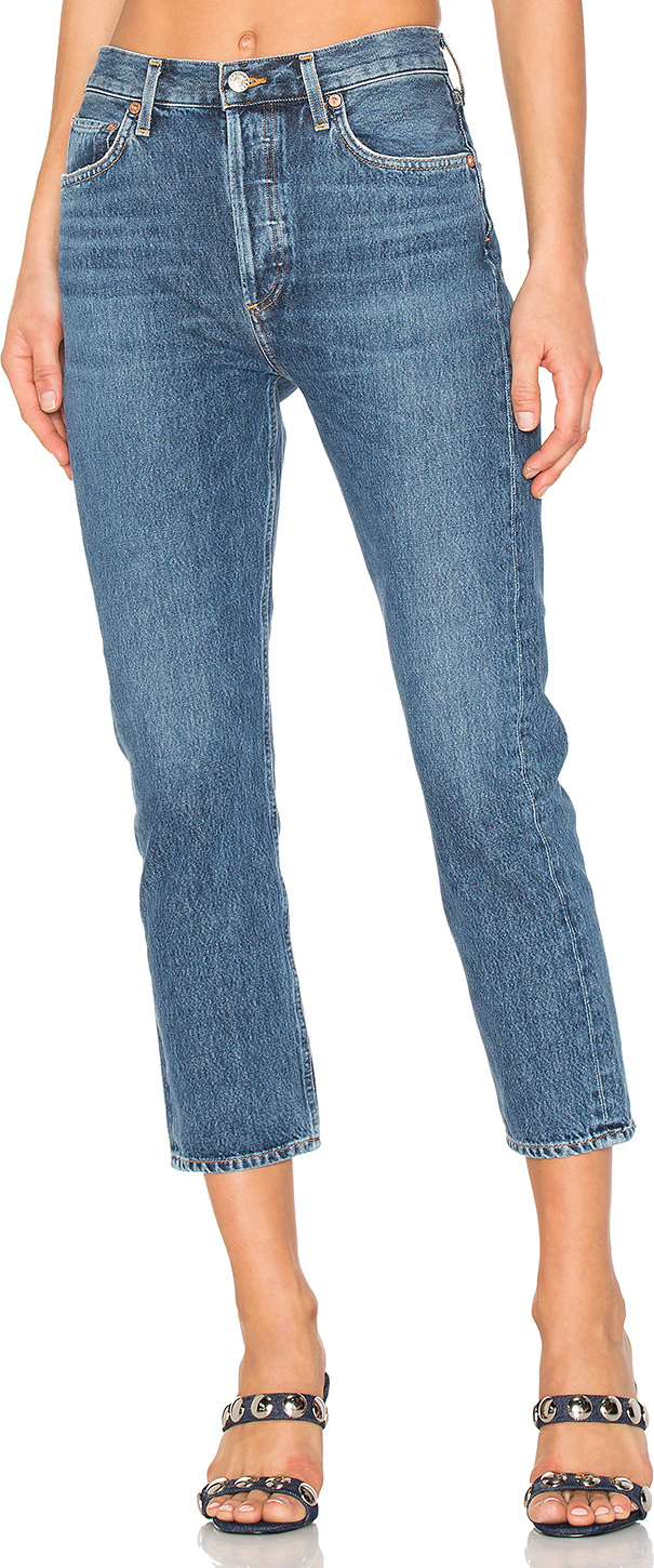 Agolde Riley High Rise Straight Crop
