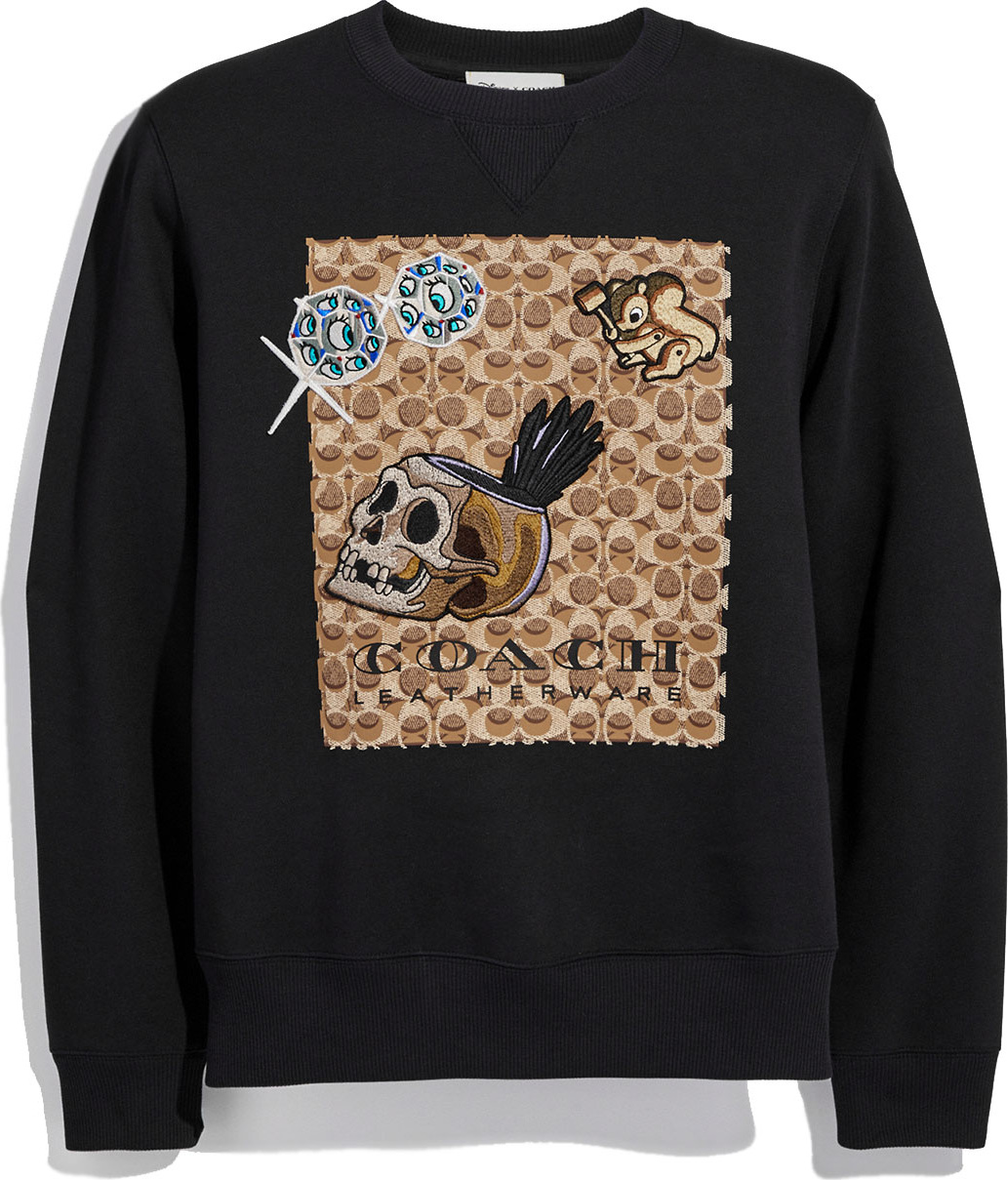 COACH Disney Dark Fairy Tale Men's Appliqué Sweatshirt