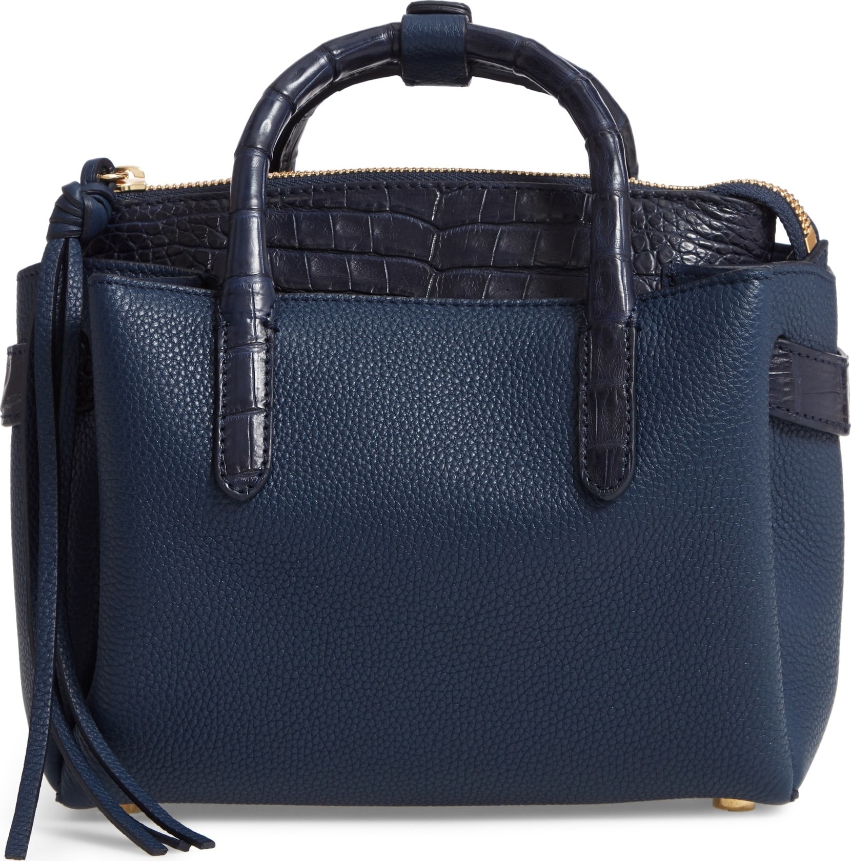 Nancy Gonzalez Mini Cristie Leather & Genuine Crocodile Satchel