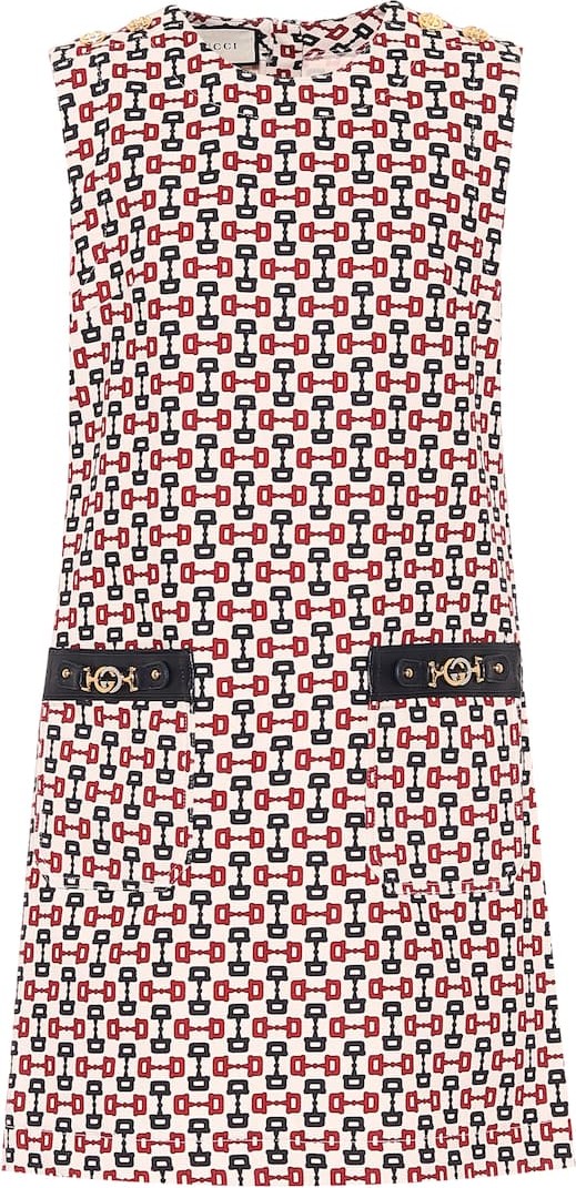 Gucci Printed cotton minidress