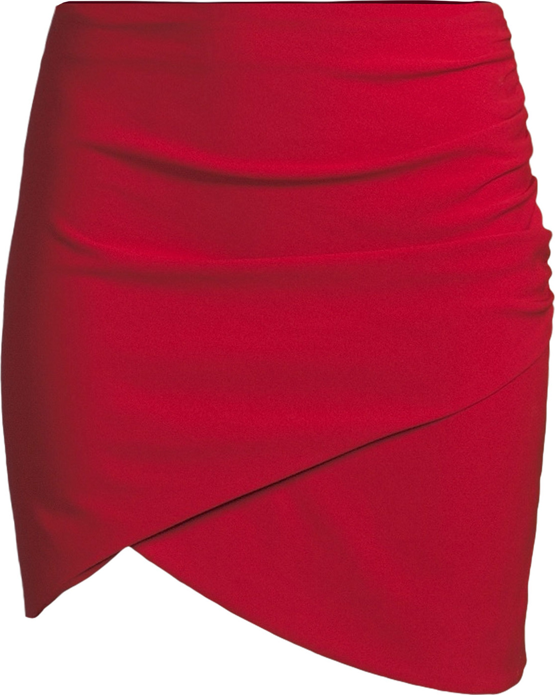 Alice + Olivia Fidela Draped Crepe Mini Skirt