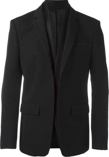 Givenchy layered lapel blazer