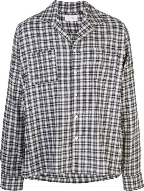 RHUDE Checked pajama shirt