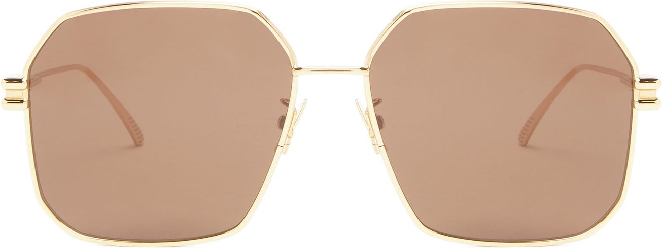 Bottega Veneta Aviator metal sunglasses
