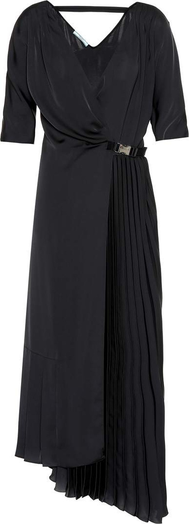 Prada Asymmetric pleated dress