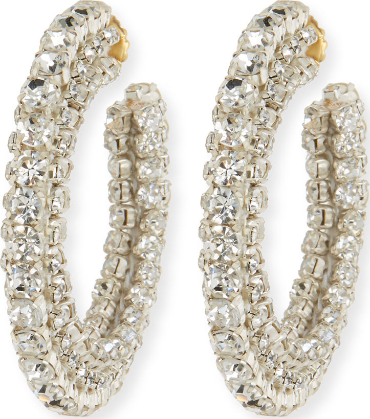 Sachin & Babi Crystal Hoop Earrings