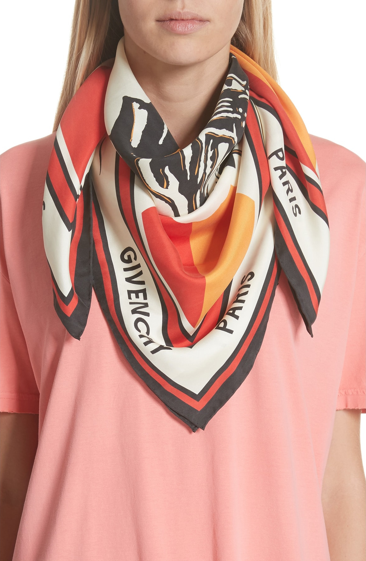 Givenchy Catwings Silk Twill Scarf