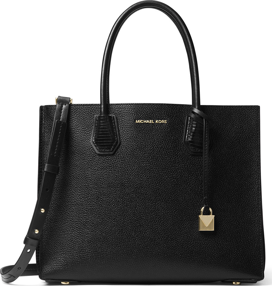 MICHAEL MICHAEL KORS Mercer Large Convertible Tote Bag, Black