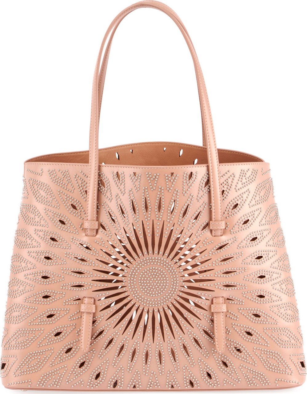 Alaïa Mina Medium Studded Lux Tote Bag