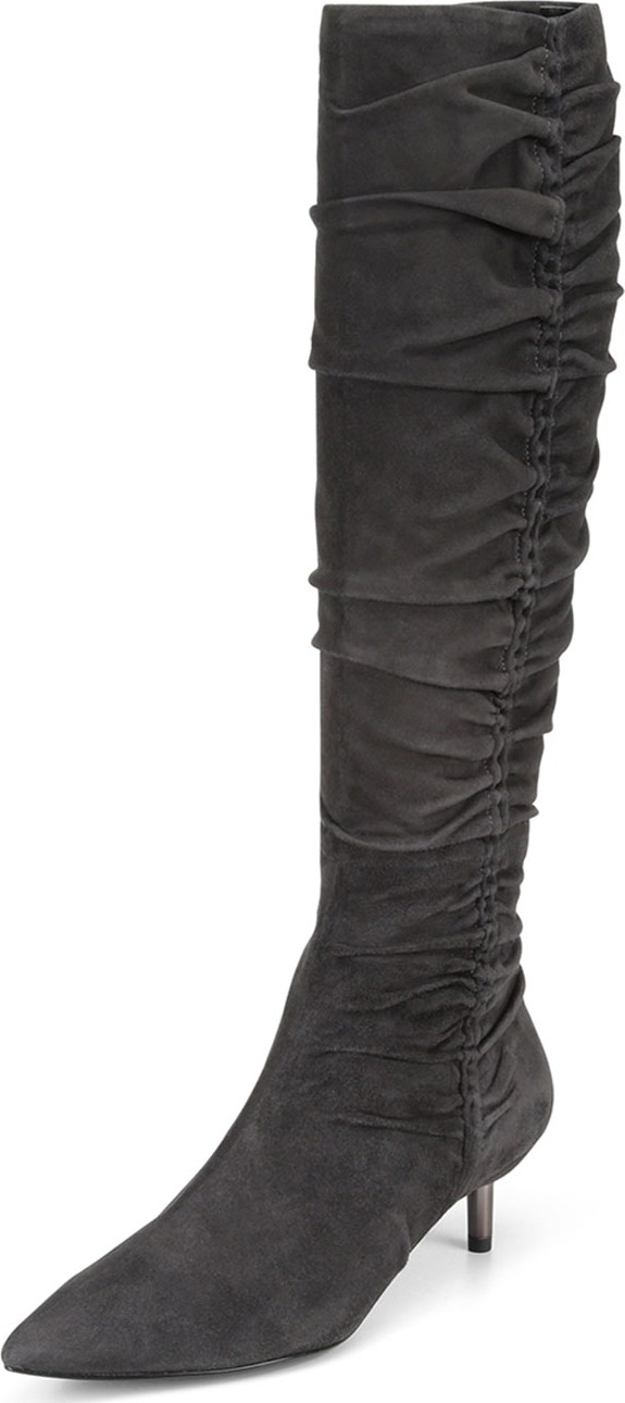Donald J Pliner Barita Scrunched Suede Knee Boots