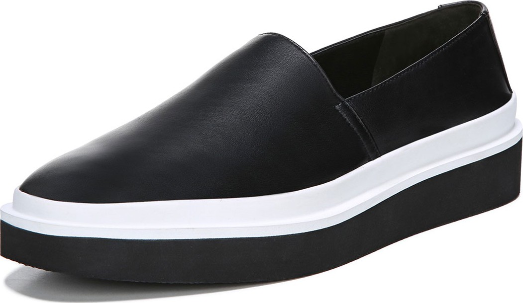 Via Spiga Travis Leather Platform Sneakers