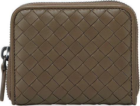 Bottega Veneta Intrecciato Zip-Around Card Case