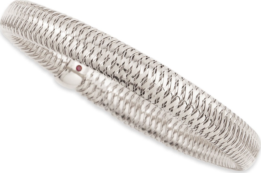 Roberto Coin Primavera Medium 18k White Gold Bracelet