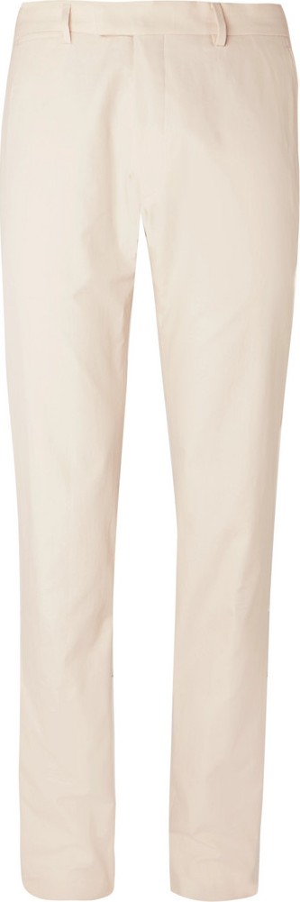 Dries Van Noten Off-White Slim-Fit Cotton-Twill Suit Trousers