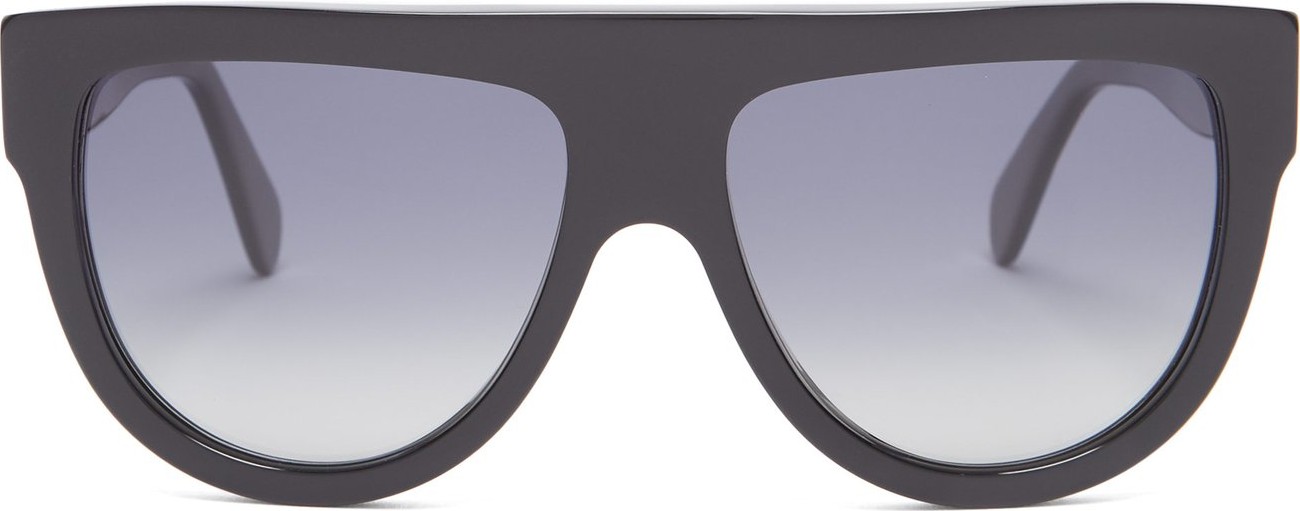 Celine Shadow D-frame avaiator acetate sunglasses