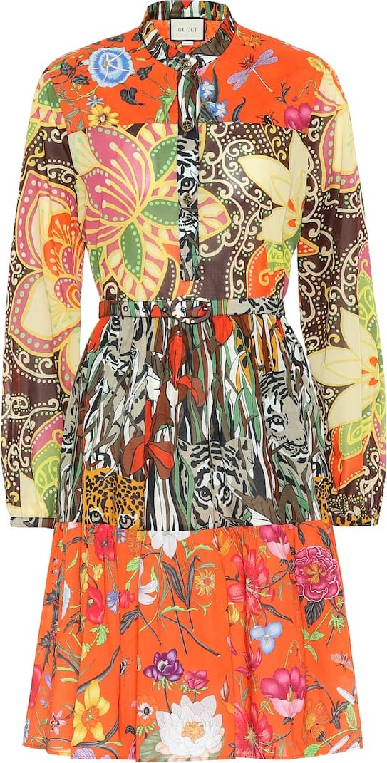 Gucci Printed cotton dress