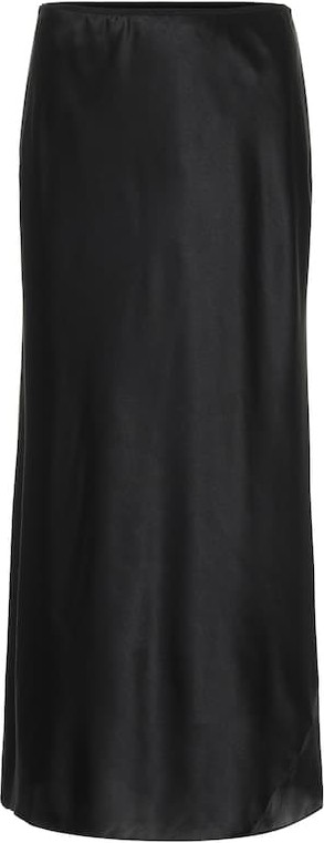 Dorothee Schumacher Sense of Shine satin midi skirt