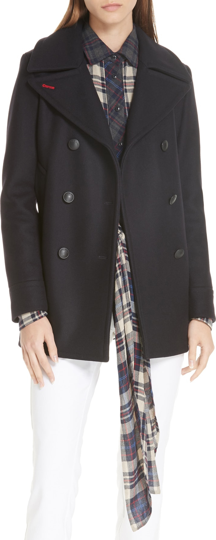 Rag & Bone Nella Wool Blend Peacoat