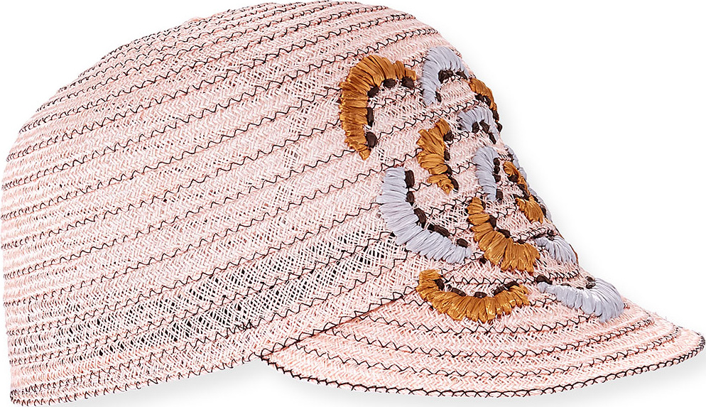 Inverni Hemp-Blend Baseball Cap w/ Caterpillar Detail