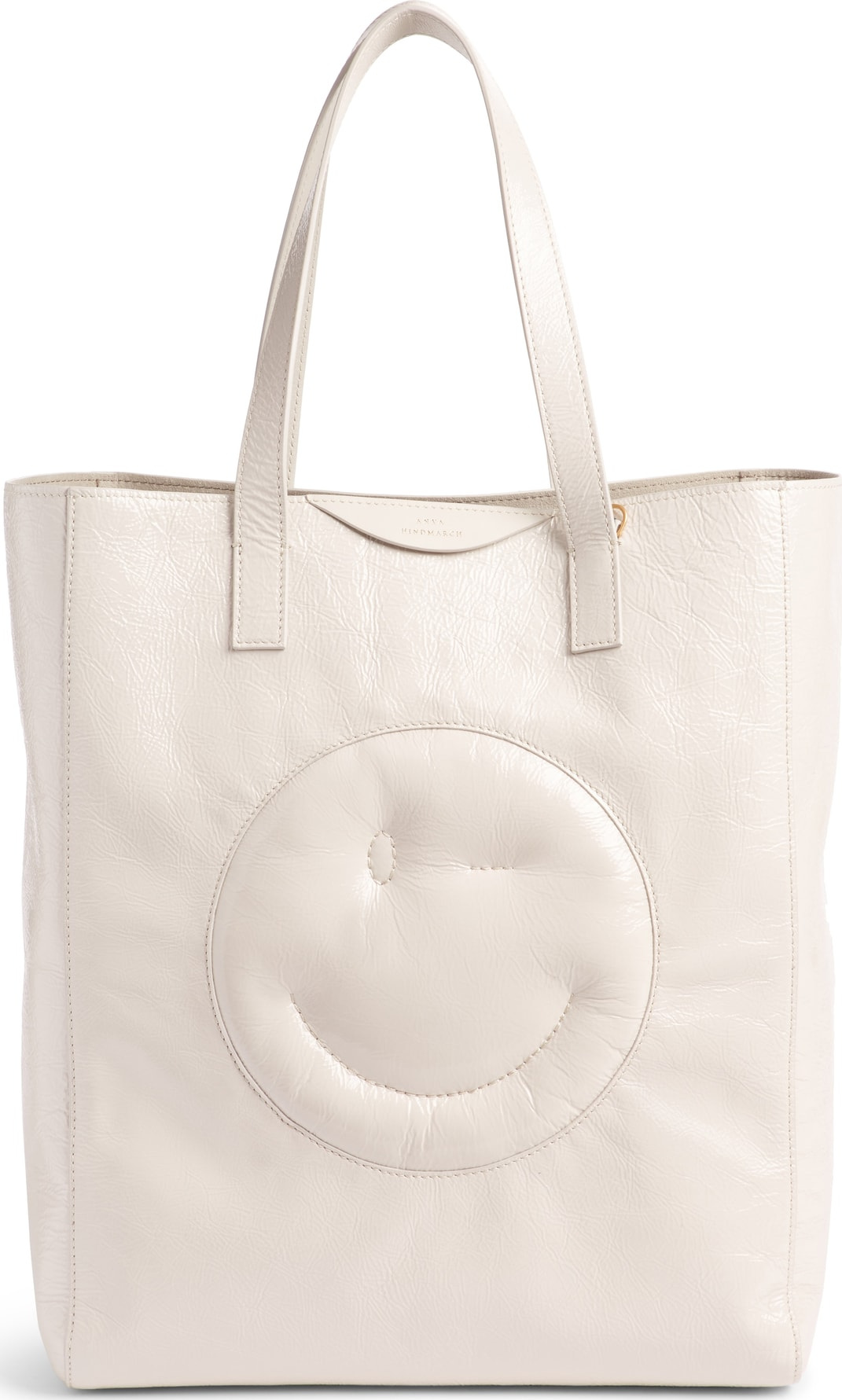 Anya Hindmarch Chubby Smiley Leather Tote